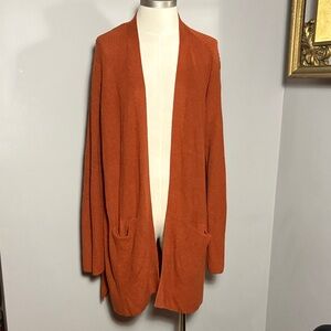 NEW GAP XL Open Cardigan Duster Sweater Gingerbread NWT